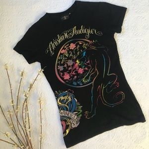 ⭐️CHRISTIAN AUDIGIER TSHIRT⭐️ RAINBOW TIGER